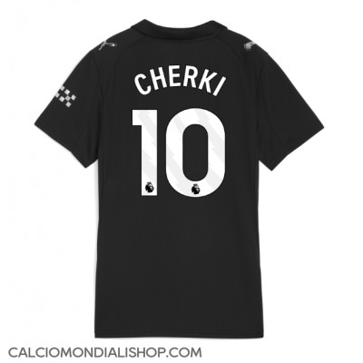 Maglie da calcio Manchester City Rayan Cherki #10 Seconda Maglia Femminile 2025-26 Manica Corta Maglie da calcio Manchester City Rayan Cherki #10 Seconda Maglia Femminile 2025-26 Manica Corta